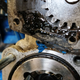 Theres the source of my leak. That old gasket is toast.
